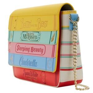 Loungefly Disney Princess Books Classics Crossbody Bag New